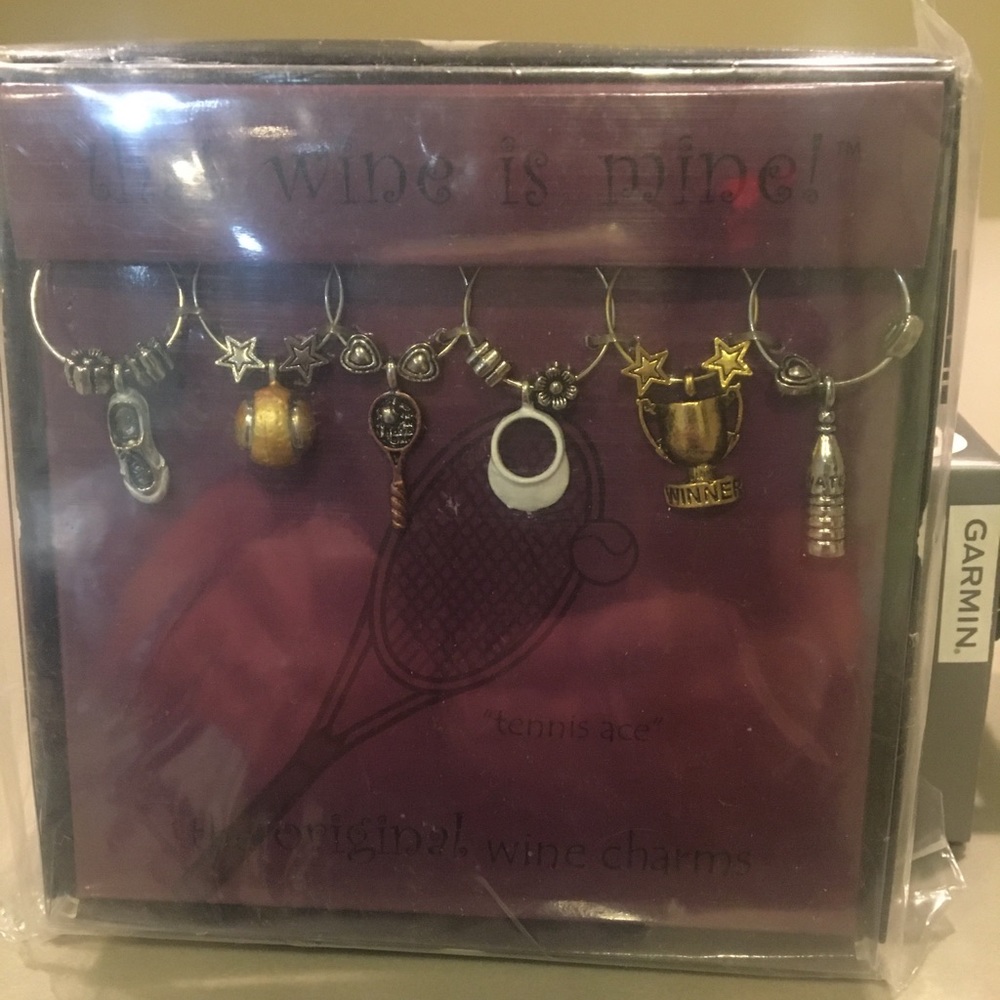 Wine Things “That wine is mine” wine goblet jewelry